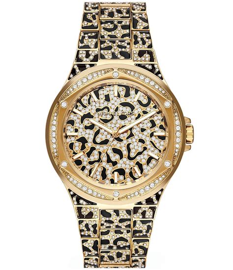 michael kors cheetah print watch|Michael Kors Women's Lennox Three.